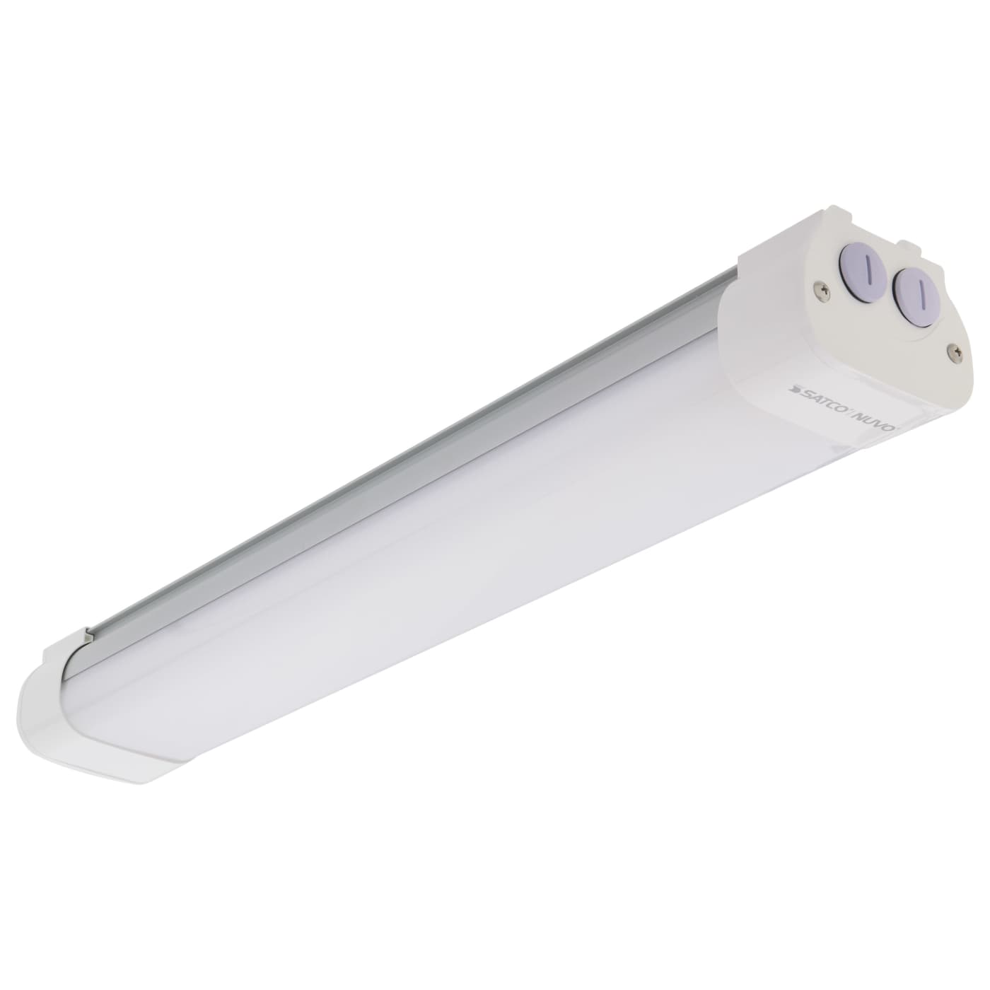 Nuvo 65-832R1 Brentwood LED 3.11 inch Wall Pack with Integrated Microwave Sensor - 3CCT Selectable - Finish: White and Gray