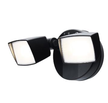Nuvo 65-996 LED Security Light, Dual Head, Field Selectable, 3000K/4000K/5000K, 2190L-3352L Black Finish