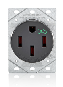 Leviton 1450R 50A Ev Charging Receptacle/outlet, Heavy Duty