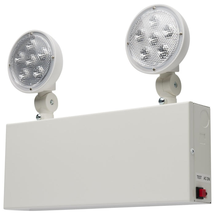 Nuvo 67-132 LED Emergency Light, 90min Ni-Cad backup, Voltage 120-277V, Dual Head, Universal Mounting, NYC Approved