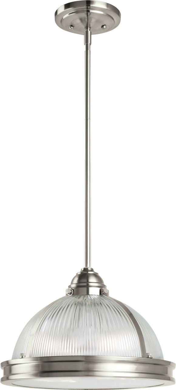 Generation Lighting 65061EN3-962 Pratt Street Prismatic 2 light brushed nickel pendant ceiling light