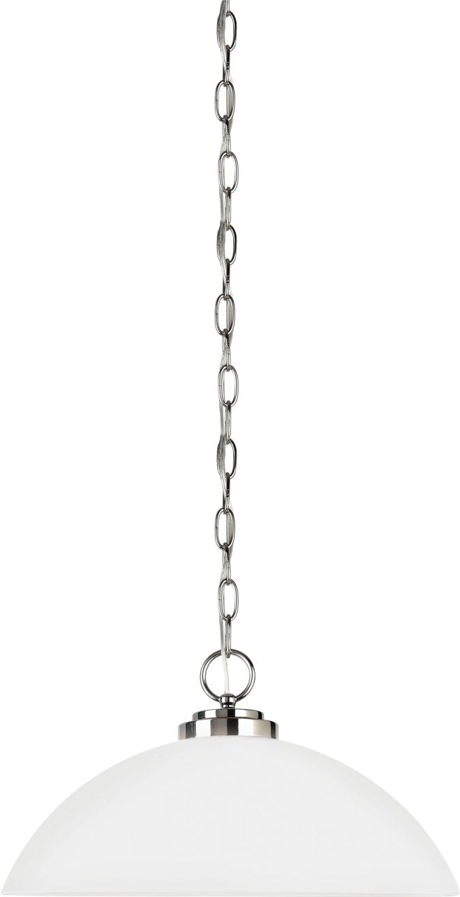Generation Lighting Oslo 1 light chrome pendant ceiling light
