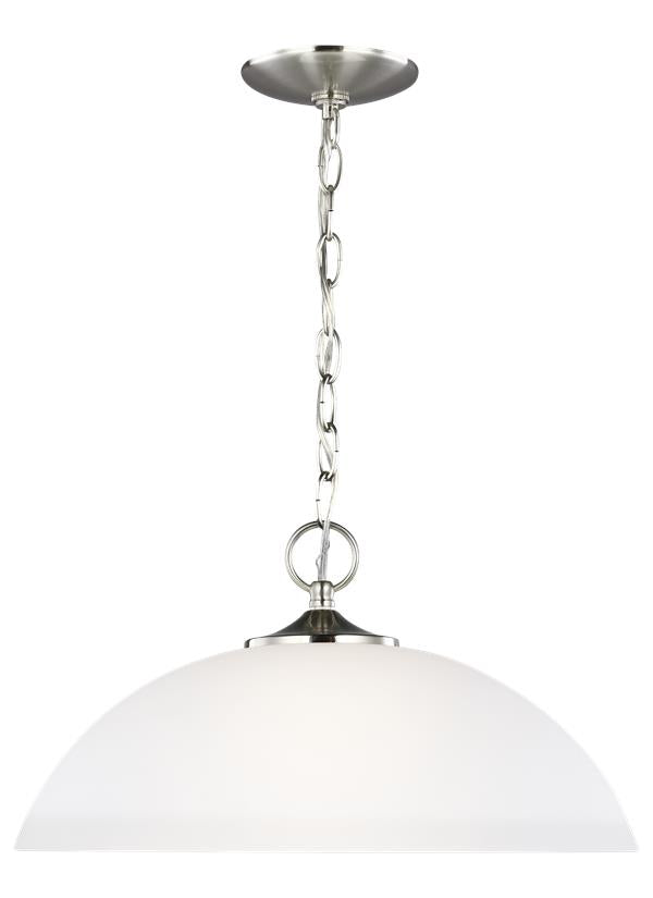 Generation Lighting 6516501-962 Geary brushed nickel pendant ceiling light