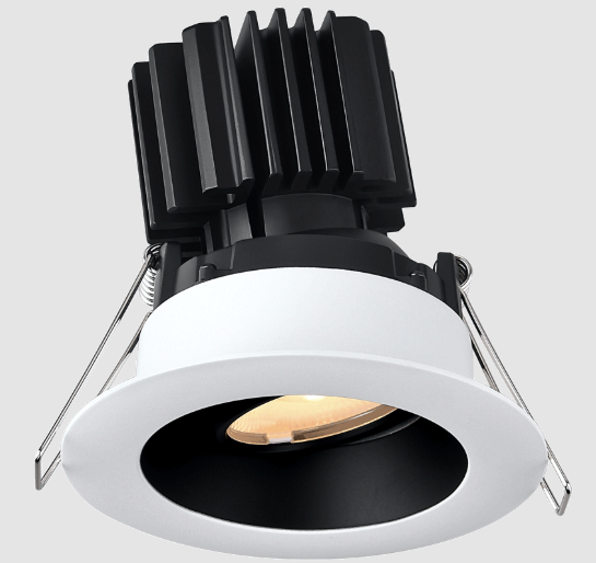 Lotus LED Lights L3G-RRW-WB-LB24-4C90 Tangra 3″ Gimbal Round Recessed Wide White-Black Duo Trim, Lens Black, Beam Angle 20°, 4CCT+DTW 35K to 27K, CRI90
