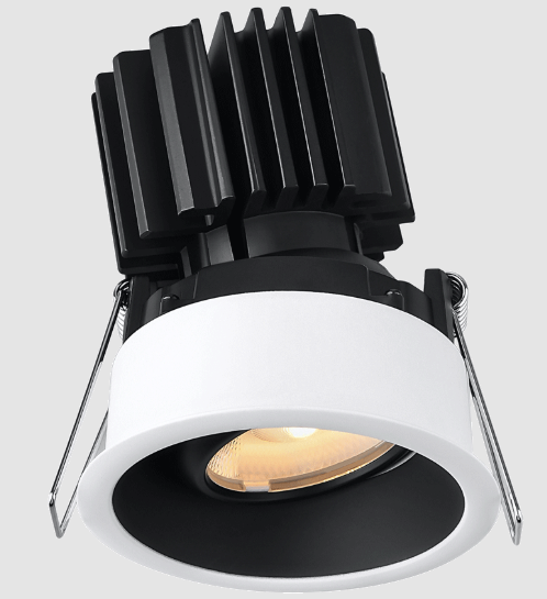 Lotus LED Lights L3G-RRT-WB-RS36-5C95 Tangra 3″ Gimbal Round Recessed Thin White-Black Duo Trim, Semi-Frosted Glass, Beam Angle 36°, Multi-Color Temperature, CRI95