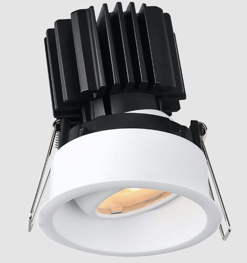 Lotus LED Lights L3G-RRT-WH-LW24-5C98 Tangra 3″ Gimbal Round Recessed Thin White Trim, Lens White, Beam Angle 24°, Multi-Color Temperature, CRI98