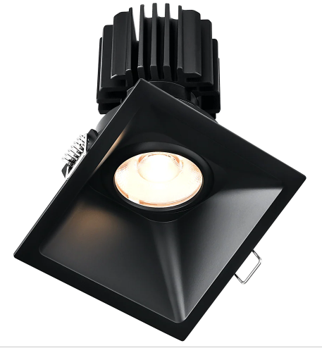 Lotus LED Lights L3G-SST-BK Trim for Tangra 3" Gimbal Square Sloped Thin, Black Finish