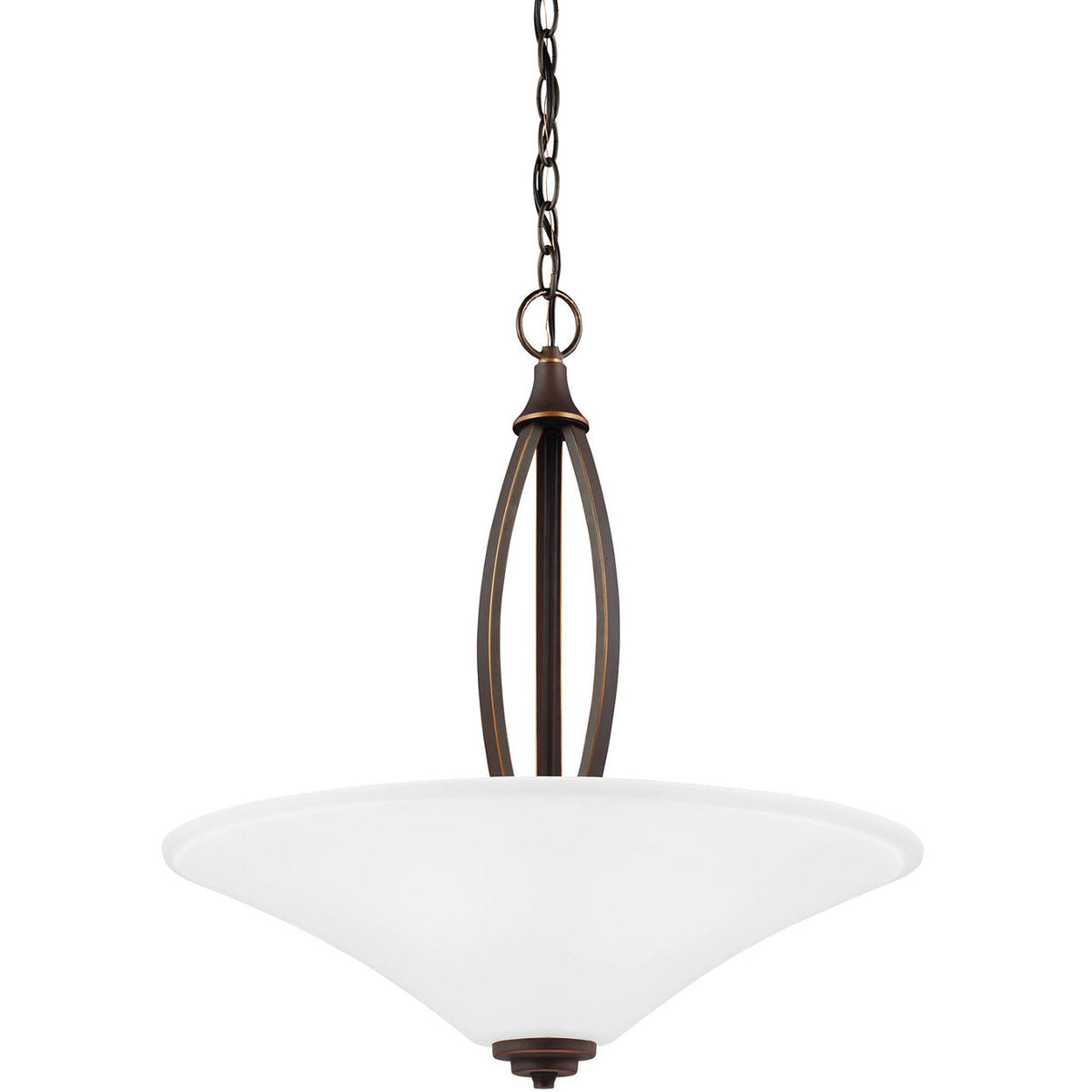 Generation Lighting Metcalf 3 light pendant in Autumn Bronze