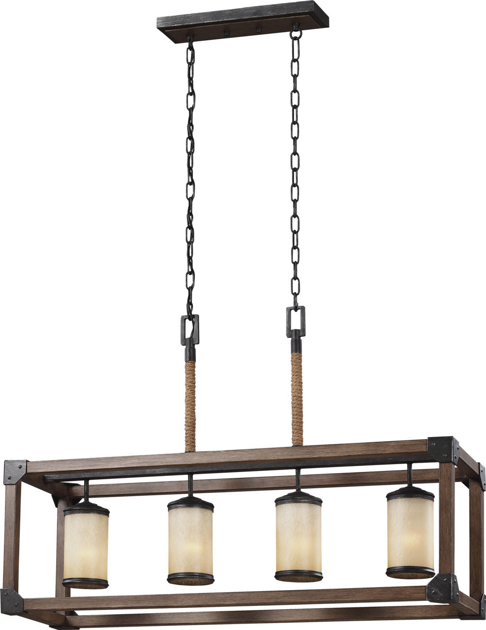 Generation Lighting 6613304EN3-846 Dunning 4 Light Stardust Pendant Ceiling Light