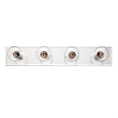 Westinghouse Lighting 6644900 four light mirrored bath bar wall light