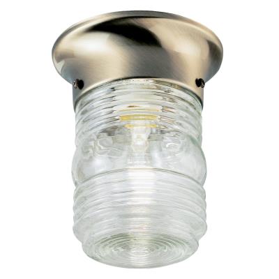 Westinghouse Lighting 6681800 1 Light 4.75 inch Antique Brass Flush Mount Ceiling Light