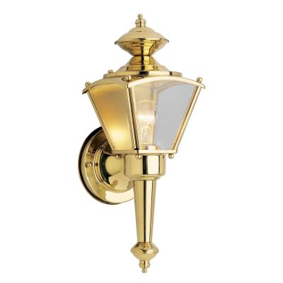 Westinghouse Lighting 6696400 1 light polished brass outdoor wall lantern with clear glass