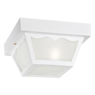 Westinghouse Lighting 6697500 1 Light 8.25 inch White Outdoor Flush Mount Ceiling Light