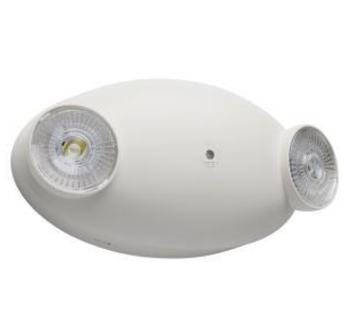 Nuvo 67-139 1W LED Dual Head Emergency Light Fixture - Non Dimmable - 5700K, Remote Compatible