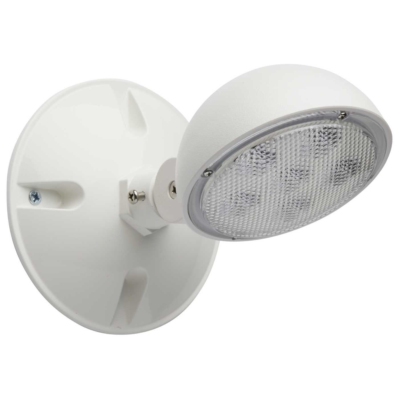 Satco 67-142 Remote Emergency Light Weatherproof Low Power Single Head - CCT: 5700K - Finish: White