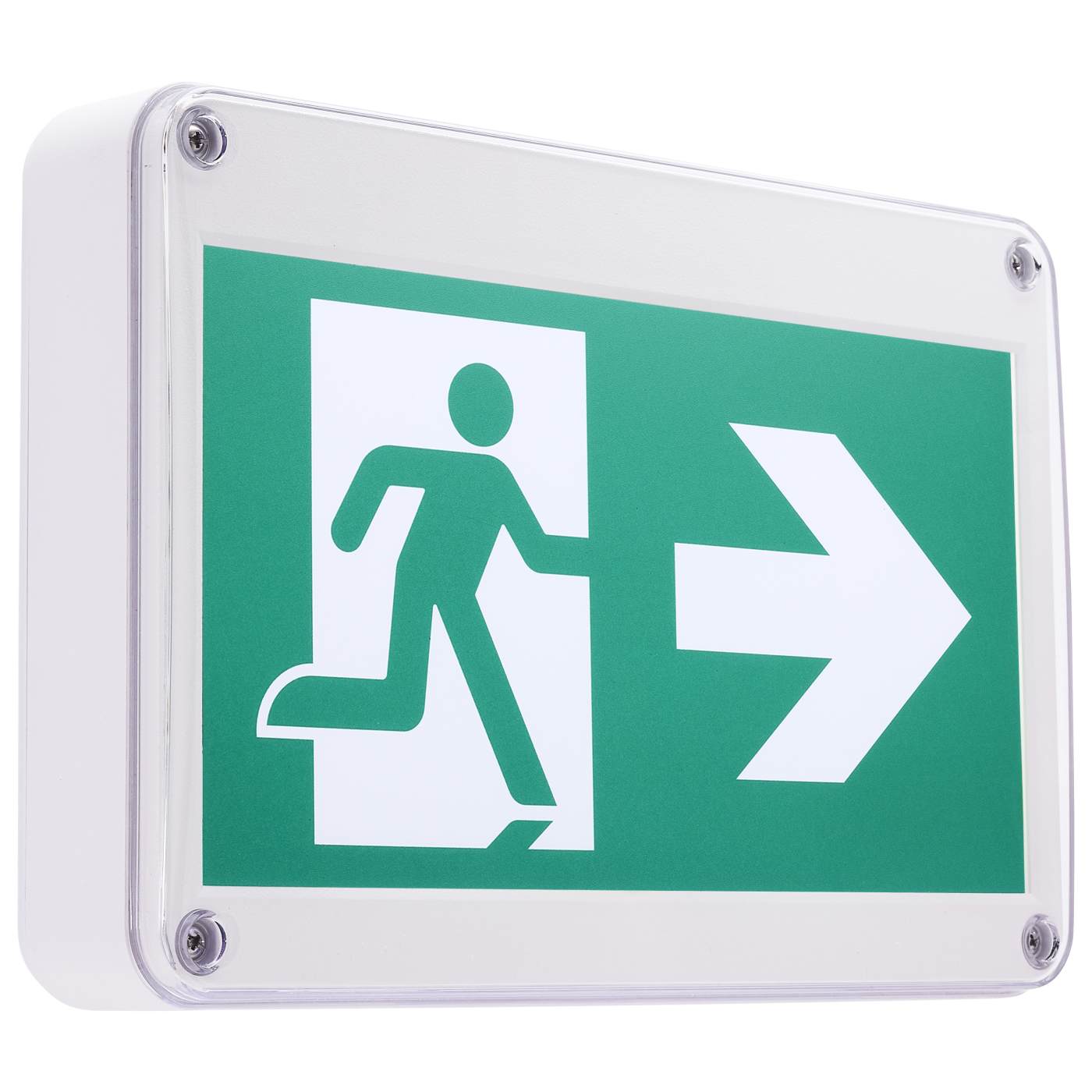 SATCO 67-560 Running Man Green Exit Sign 120/347V Wet Location IP65