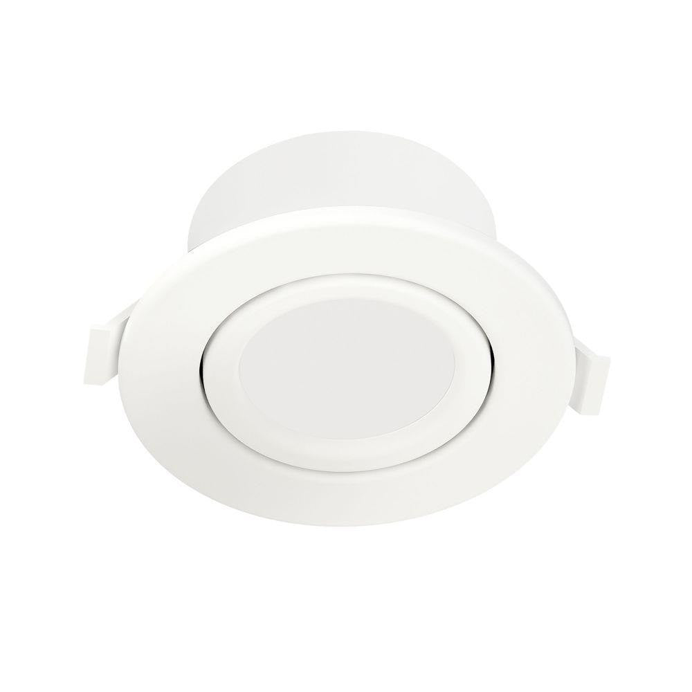Maxim Lighting 67755WTWT Slim Gimbal LED Flush Mount Top View - Matte White