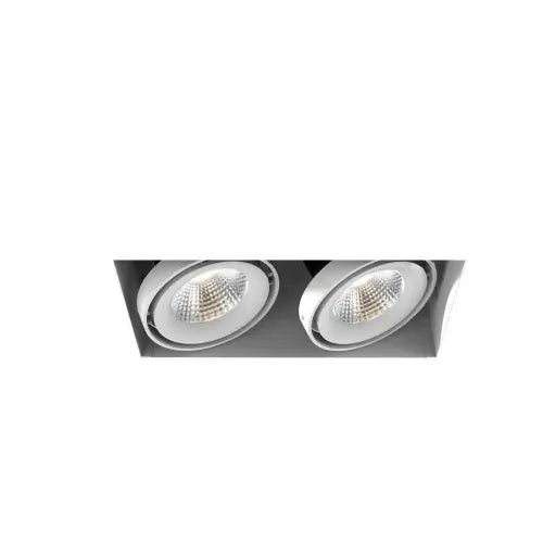 Eurofase Lighting TE222LED-30-2-02 LED Recessed Downlight, 2-Light, Flood, Wattage 52W, Voltage 120V, Lumens 5000 lm, Color Temperature 3000K, White