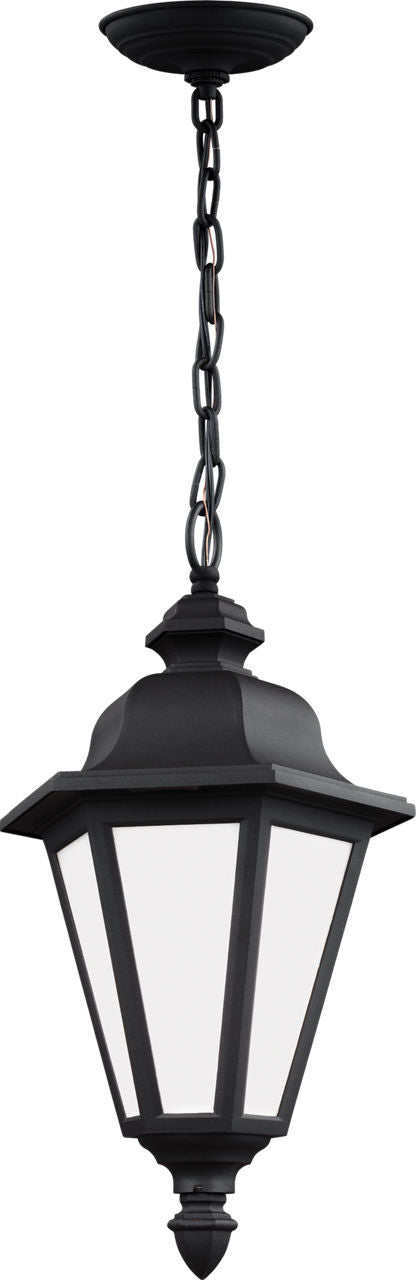 Generation Lighting 69025-12 Brentwood textured black hanging lantern ceiling light