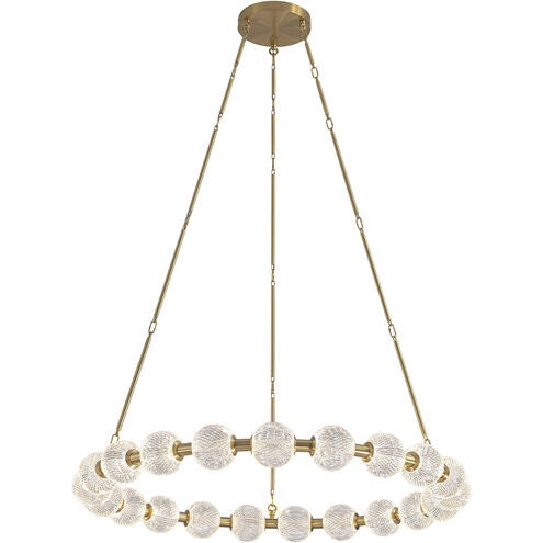 Alora Lighting CH321041NB-UNV-010 Marni LED 41.38 inch Chandelier Ceiling Light Natural Brass Finish