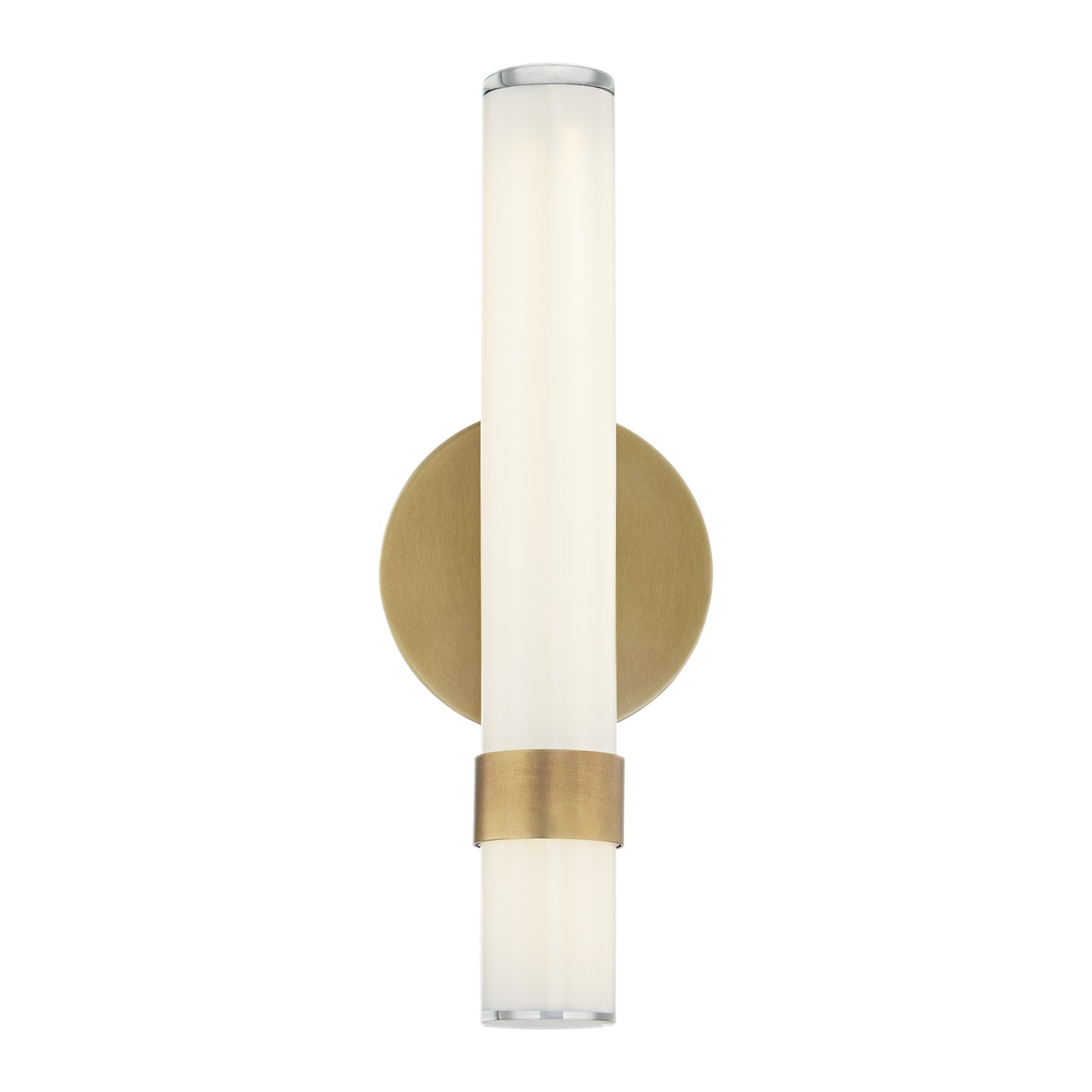 Alora Lighting WV324114VBGO-UNV Madison LED Wall Bathroom Vanity Light in Vintage Brass Glossy
