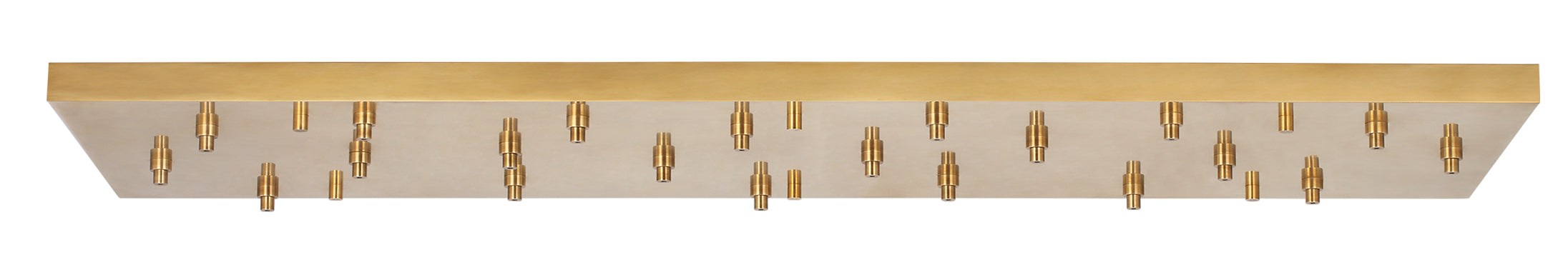 Visual Comfort Architectural SLCH575HAB Rectangular Multiport Canopy, 21-Lights, Hand Rubbed Antique Brass Finish