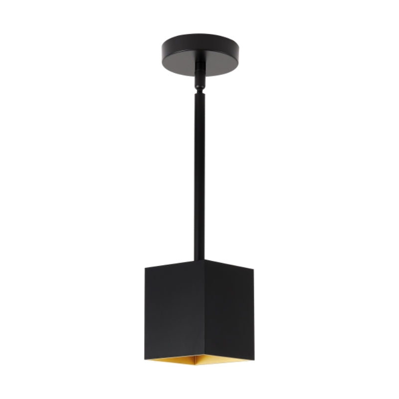 Visual Comfort Architectural 700TDEXOP64860BG-LED935 Modern Sean Lavin Exo 6 1-lt 5" LED Pendant 48" Length - CCT 3500K - Color Black - Finish Gold - Beam Spread 60°