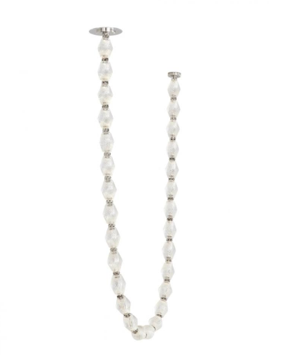 Visual Comfort Architectural 700CLR84N-LED927R Sean Lavin Collier LED Polished Nickel Chandelier Ceiling Light, Integrated LED, 2700K, 28.7W, 120V
