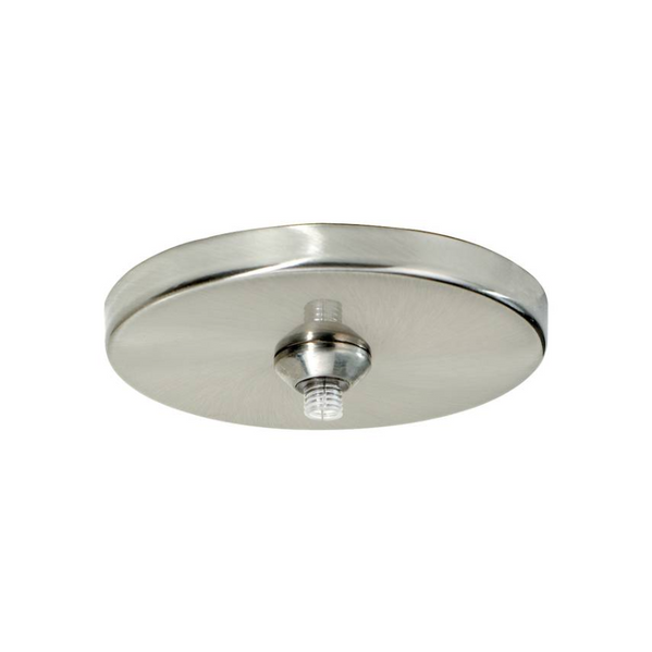 Visual Comfort Architectural 700FJ4RFS-LED 4" LED FreeJack Round Flush Canopy - Satin Nickel - 120V In / 12V LED Out - Includes Transformer