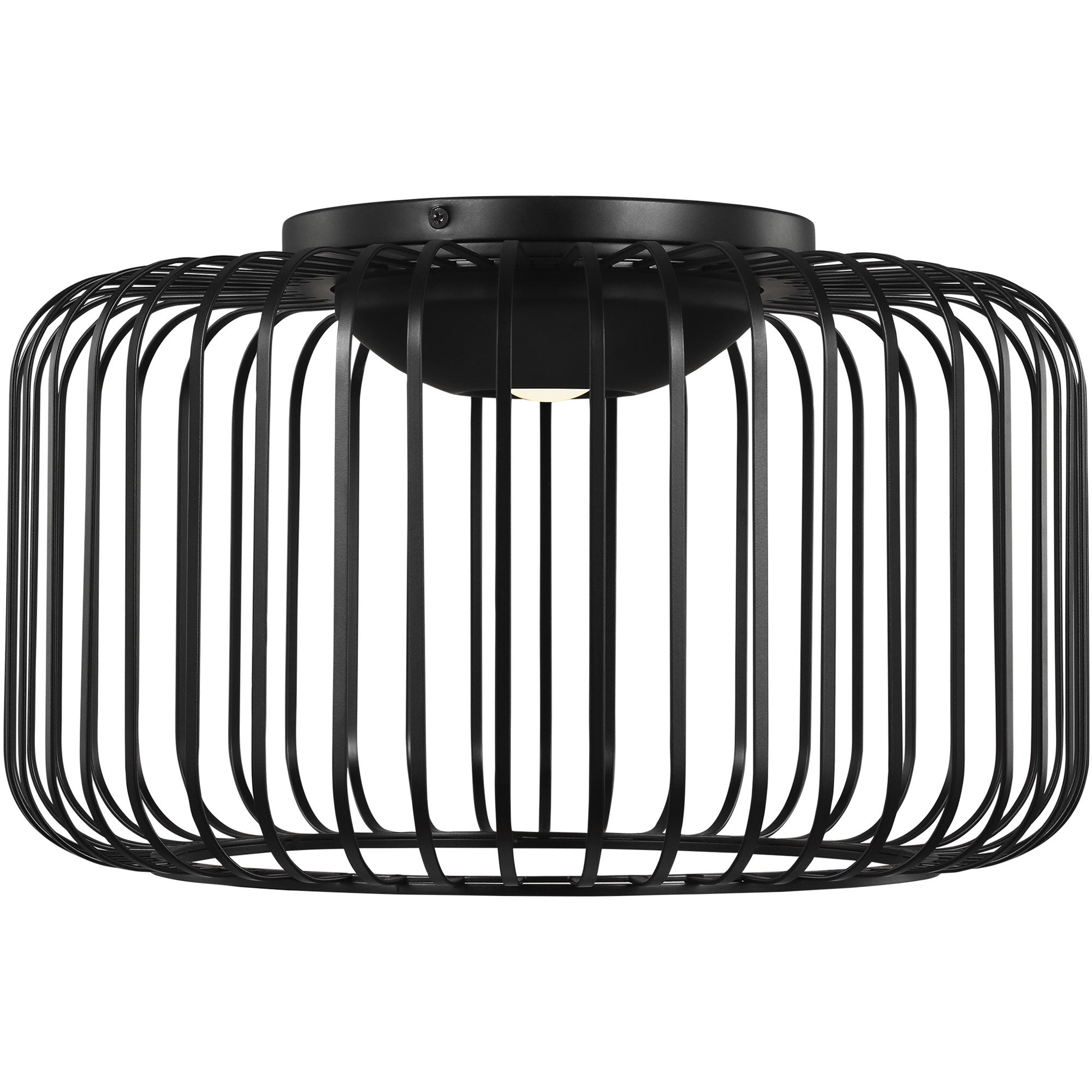 Visual Comfort Architectural 700FMKAI15B-LED930 Sean Lavin Kai LED 15 inch Nightshade Black Flush Mount Ceiling Light, Integrated LED, 12.5 3000K