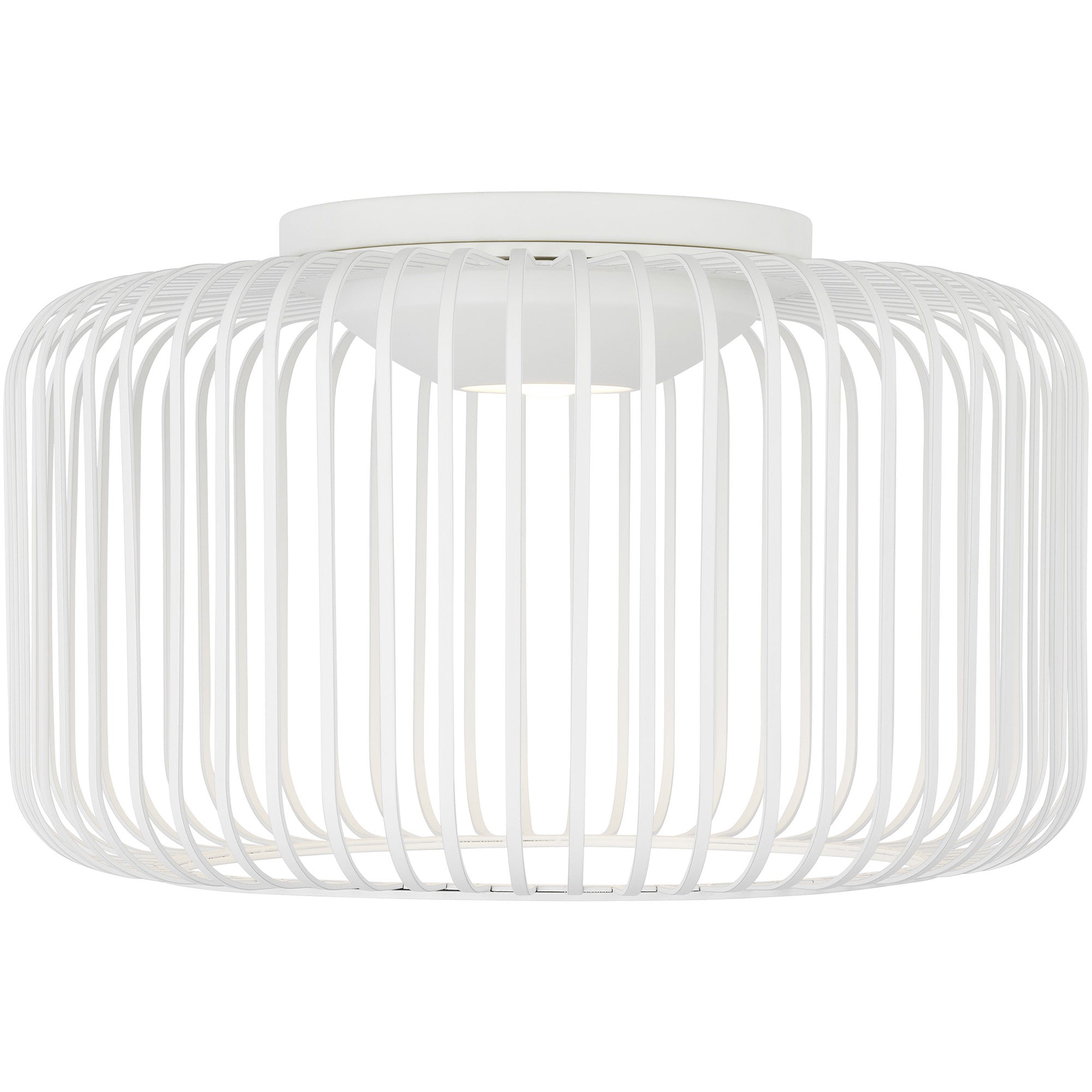 Visual Comfort Architectural 700FMKAI15W-LED930 Sean Lavin Kai LED 15 inch Matte White Flush Mount Ceiling Light, Integrated LED, 12.5 3000K