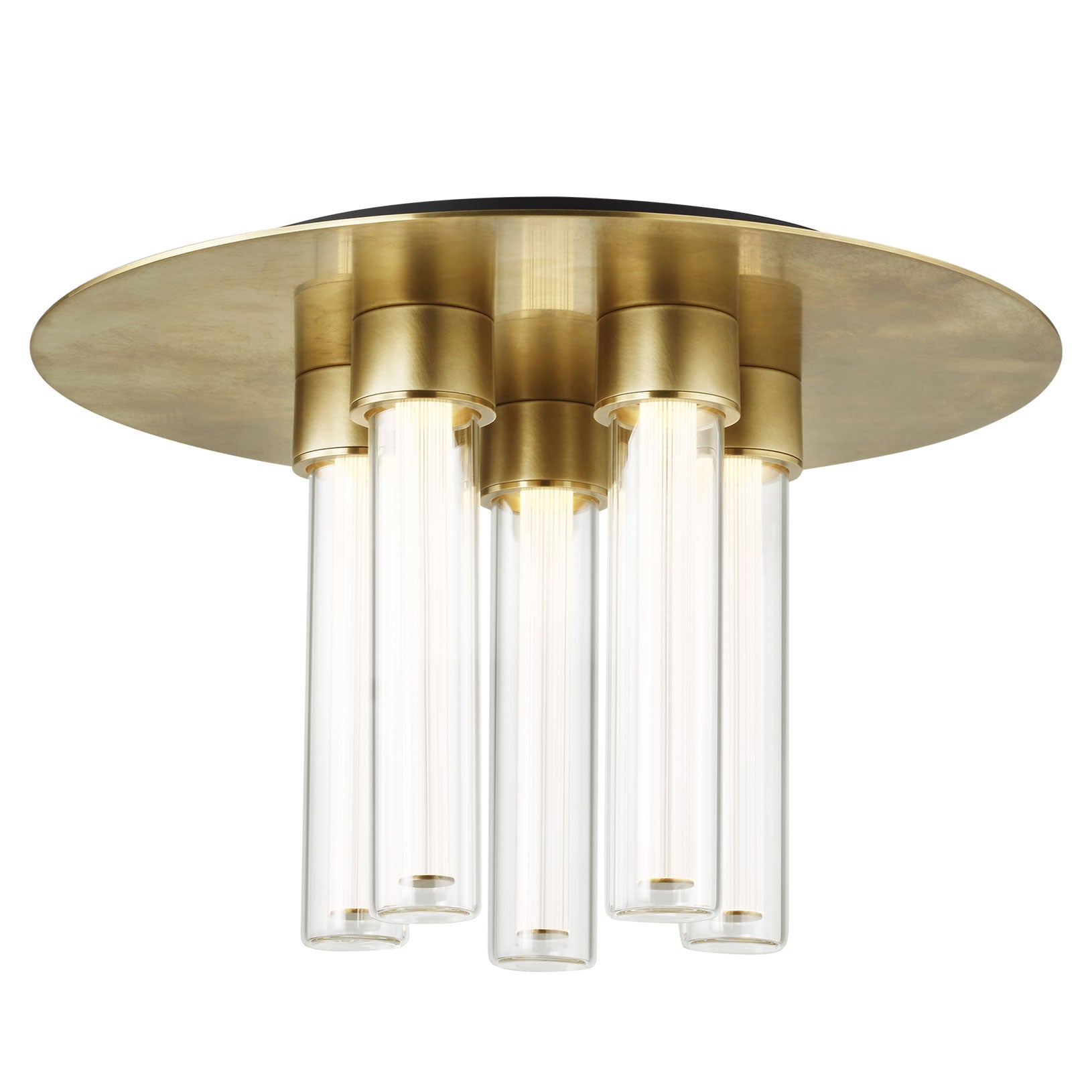 Visual Comfort Architectural 700FMKLA13NB-LED927-277 Sean Lavin Kola LED 13 inch Flush Mount Ceiling Light LED, 90 CRI, Color Temperature 2700K, Voltage 277V, Integrated LED, Natural Brass