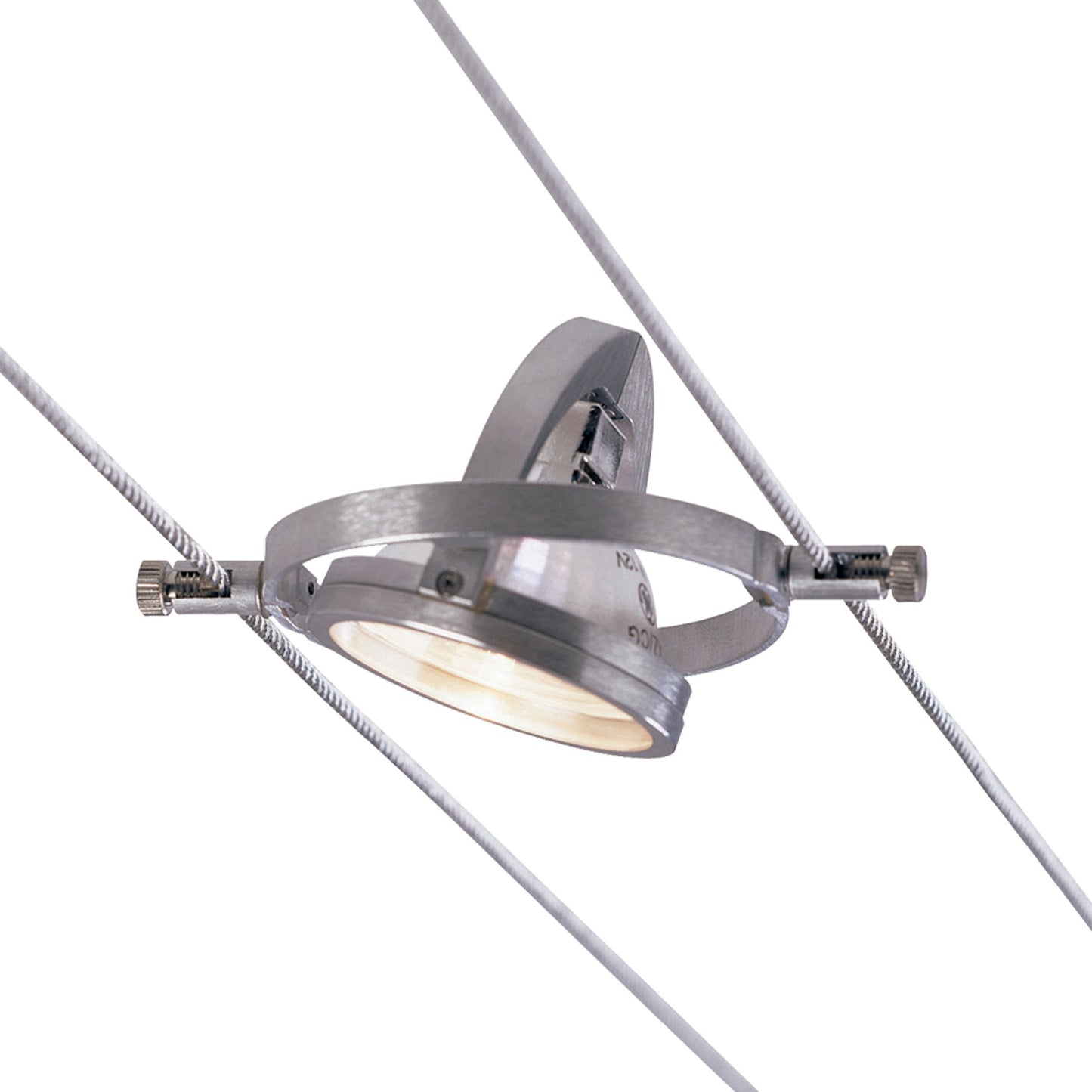 Visual Comfort Architectural 700KHELLO3 Sean Lavin K Hello 1 Light 12 Satin Aluminum Low-Voltage Track Head Ceiling Light in 3.50 Cable Seperation