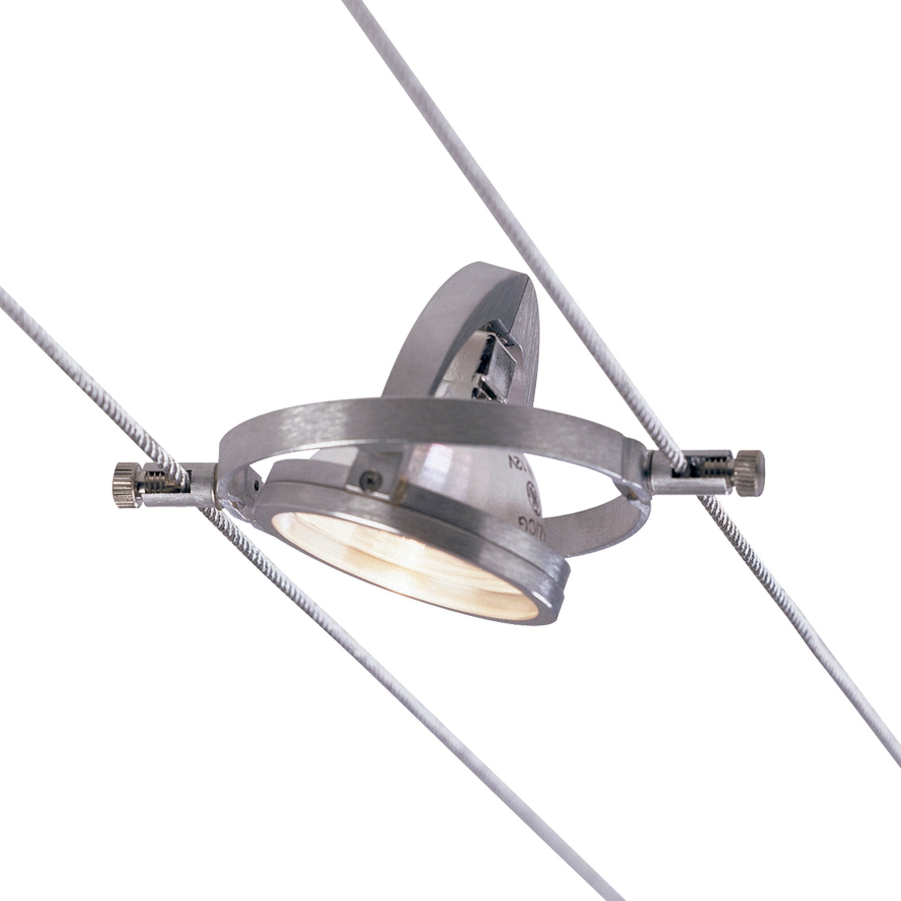 Visual Comfort Architectural 700KHELLO5 Sean Lavin K Hello 1 Light 12 Satin Aluminum Low-Voltage Track Head Ceiling Light in 5.50 Cable Seperation