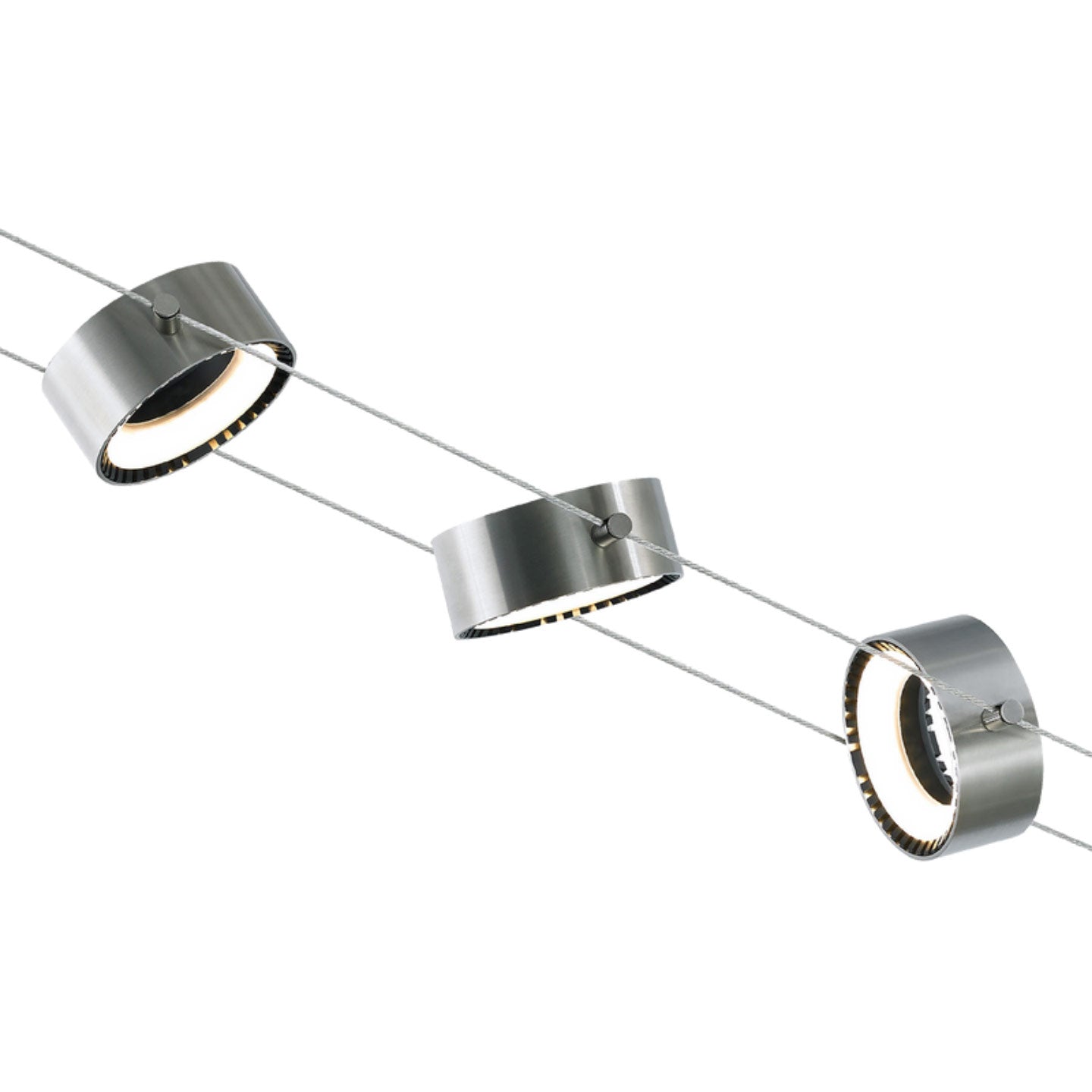 Visual Comfort Architectural 700KLCRM930S-LED Sean Lavin K-Corum Satin Nickel Low-Voltage Track Head Ceiling Light, Integrated LED, 7.6W, 3000K