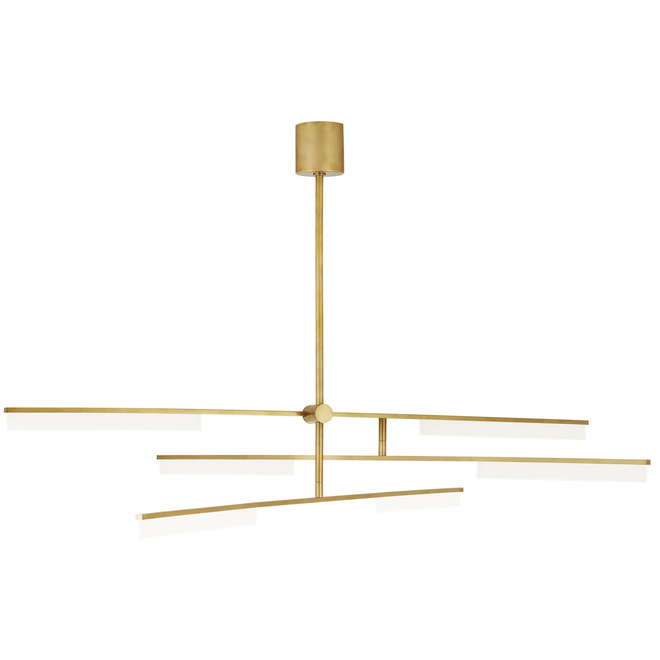 Visual Comfort Architectural 700KLE6NB-LED930 Klee LED Chandelier, Voltage 120V, Lumens: 3490, Color Temperature 3000K, Natural Brass Finish
