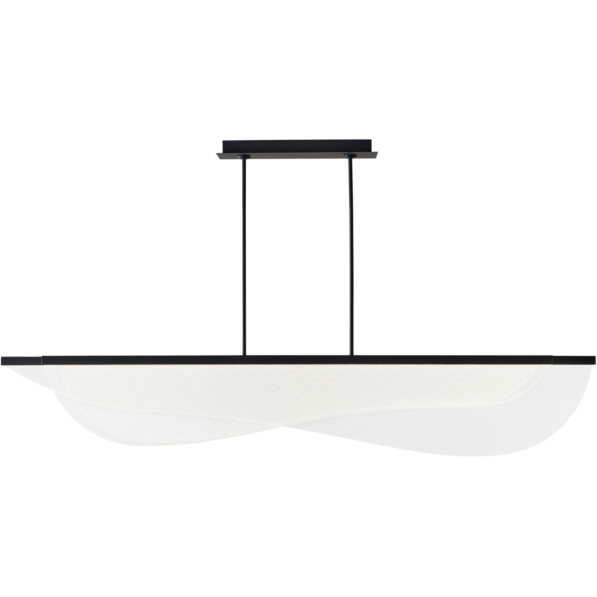 Visual Comfort Architectural 700LSNYR72B-LED930 Sean Lavin Nyra LED 72 inch Nightshade Black Linear Suspension Ceiling Light, Integrated LED, 3000K, 94.4W