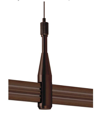 Visual Comfort Architectural 700MOSADJ3Z 360" Monorail Rigid Standoff, Antique Bronze Finish