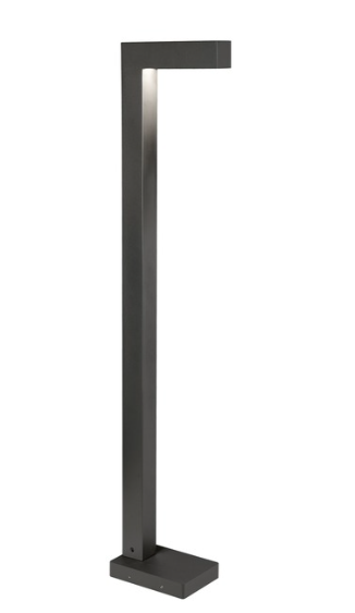 Visual Comfort Architectural 700OBSTR83042CBUNV2PC Strut 42" Tall Outdoor LED Bollard, CCT 3000K, Black Finish