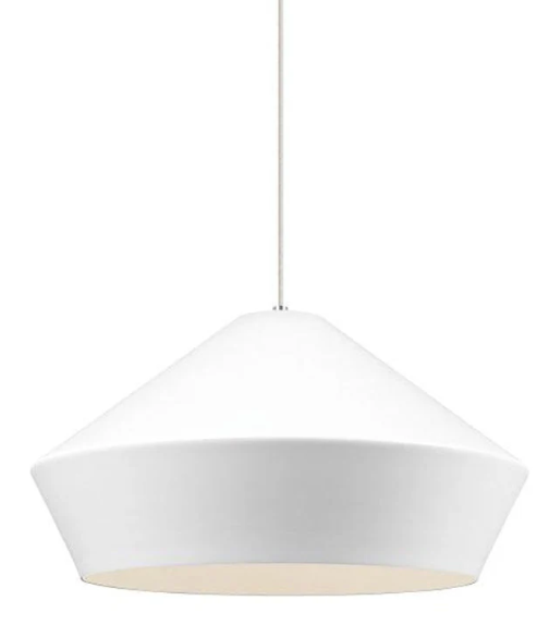 Visual Comfort Architectural 700TDBMLGPWW-LED927 Sean Lavin Brummel Grande LED 20 inch White Pendant Ceiling Light in LED, CRI 90, Color Temperature 2700K, Matte White