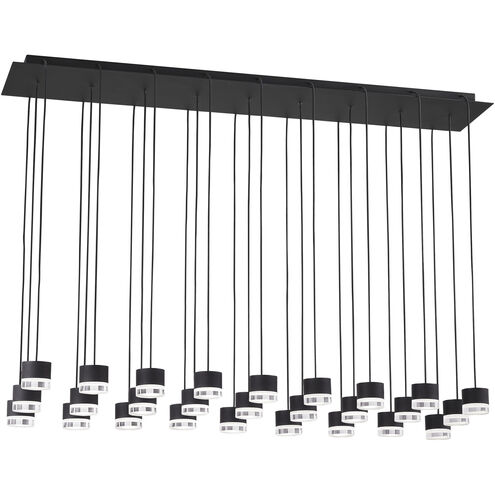 Visual Comfort Architectural 700TRSPGBL27TB-LED930120 Sean Lavin Gable LED Nightshade Black Chandelier Ceiling Light, Integrated LED