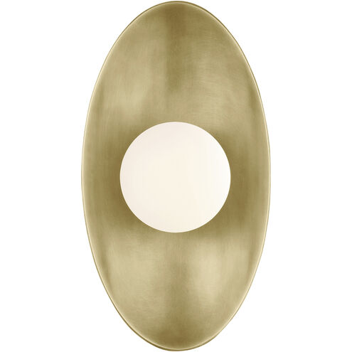 Visual Comfort Architectural 700WSJNI13BR-LED930 Ace 13" Tall LED Natural Brass Wall Sconce Light, 12.2W, 3000K