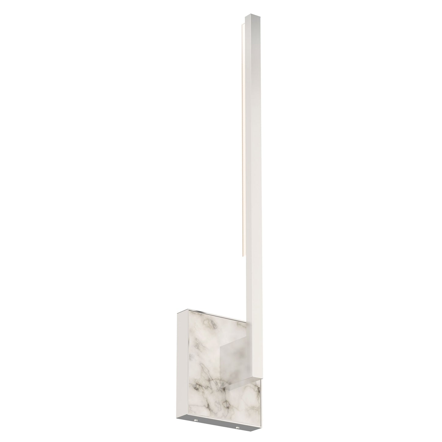 Visual Comfort Architectural 700WSKLE20N-LED930-277 Sean Lavin Klee LED 3.4 inch POLISHED NICKEL/WHITE MARBLE ADA Wall Light in LED 90 CRI 3000K 277V, Integrated LED, 11.7W