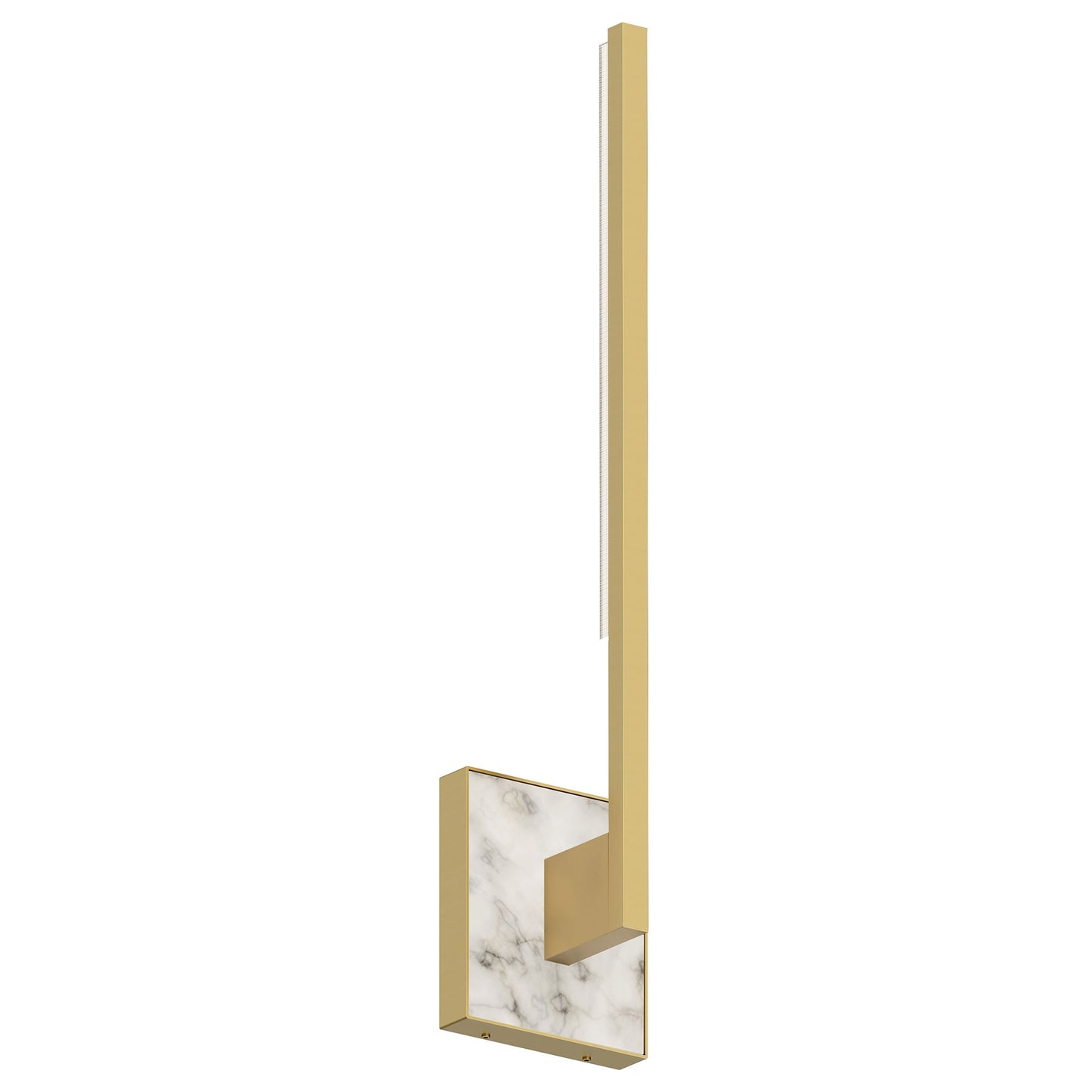 Visual Comfort Architectural 700WSKLE20NB-LED930-277 Sean Lavin Klee LED 3.4 inch NATURAL BRASS/WHITE MARBLE ADA Wall Light in LED 90 CRI 3000K 277V, Integrated LED, 3000K, 11.7W