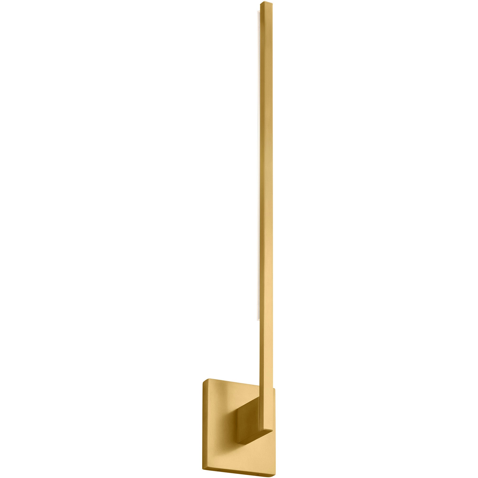 Visual Comfort Architectural 700WSKLE30NBNB-LED930-277 26.5” Klee LED Wall Sconce, Voltage 277V, Lumens: 1410lm, Color Temperature 3000K, Natural Brass Finish
