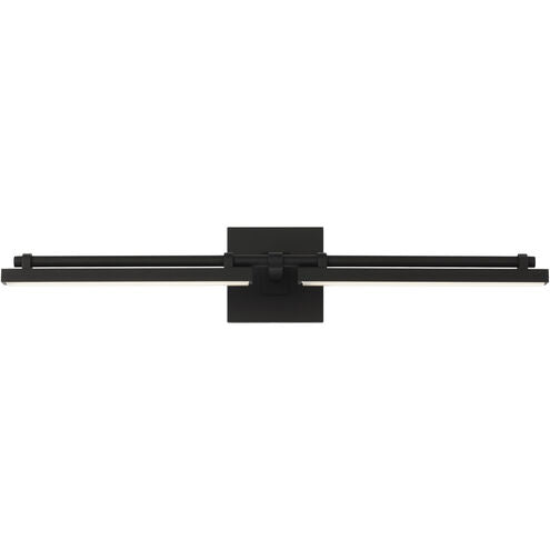 Visual Comfort Modern Collection 700BCKAL24B-LED930 Sean Lavin Kal 24 Inch Nightshade Black LED Bath Light 19.8W 3000K