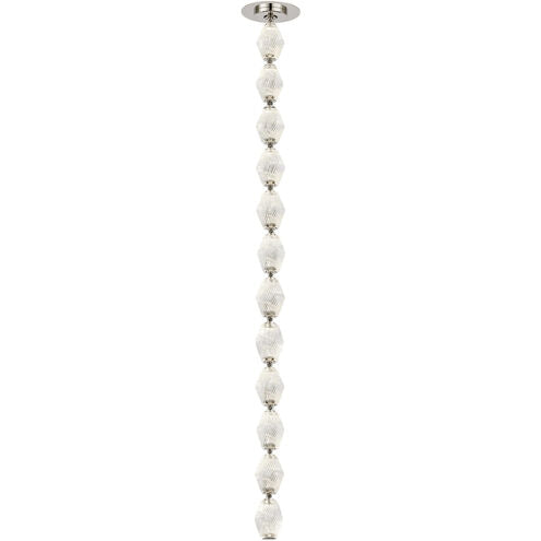 Visual Comfort Modern Collection 700CLR36N-LED927R Sean Lavin Collier Polished Nickel Pendant Remote Lamping LED 12.3W 2700K