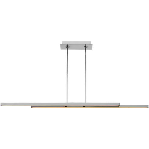 Visual Comfort Architectural 700LSSTG284PSS-LED927-277 Modern Mick De Giulio Stagger 2 Light 83.5 inch Polished Stainless Steel Linear Chandelier Ceiling Light