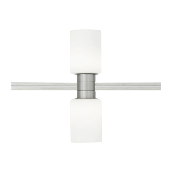 Visual Comfort Architectural 700MOCYLVS-LED930 LED Cylinder Head -Satin Nickel - Vertical - 7.6W 3000K - 368 Lumens - CRI 90 - MonoRail Mount