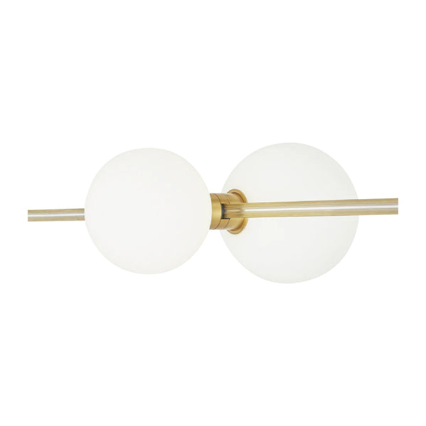 Visual Comfort Architectural 700MOORBSHR-LED930 LED Orb Head - Aged Brass - Horizontal - 7.8W 3000K - 401 Lumens - CRI 90 - MonoRail Mount